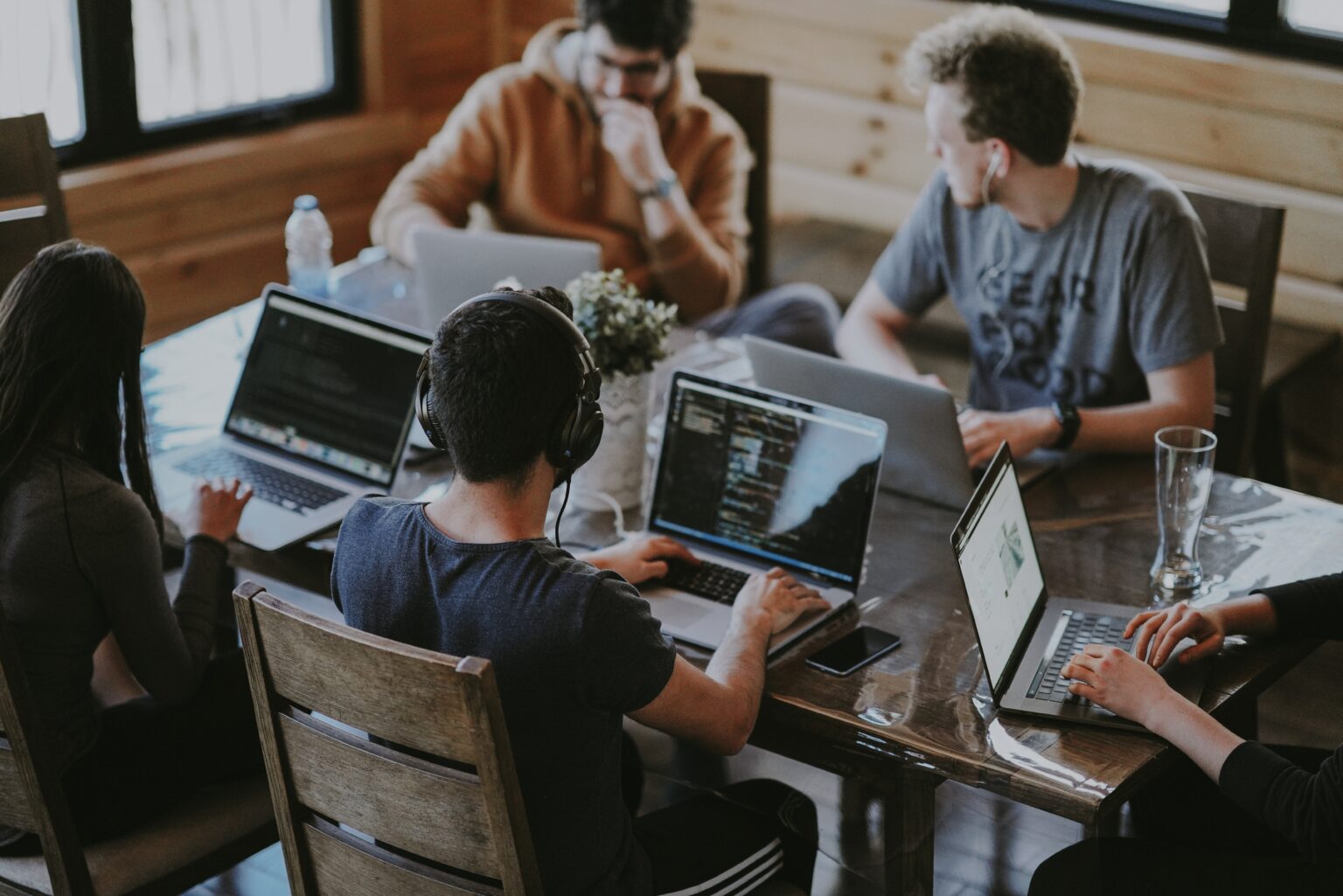 Workers Brainstorming