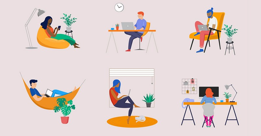 Working from home styles