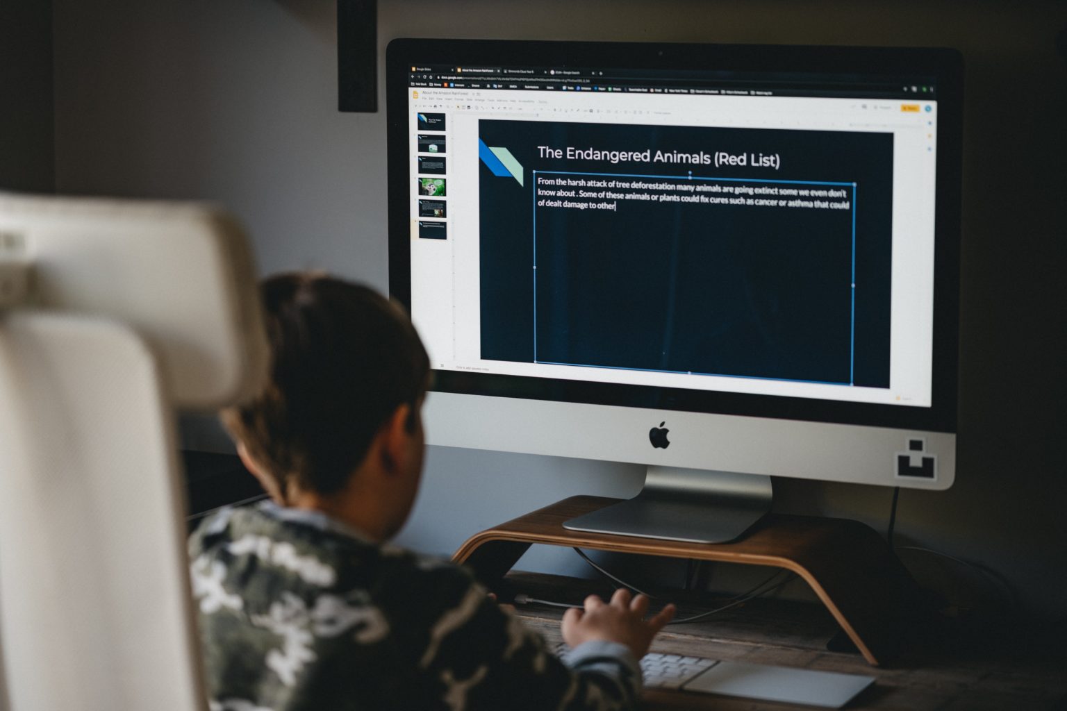 Creating a presentation